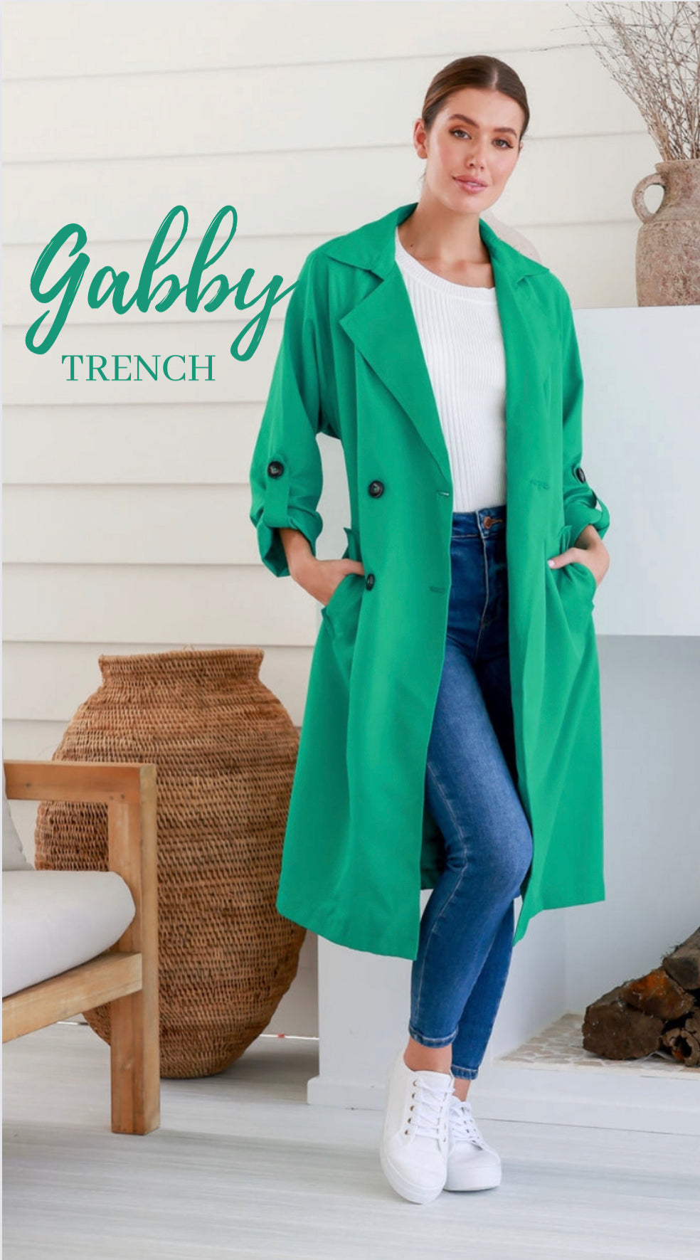 our Gabby trench coat