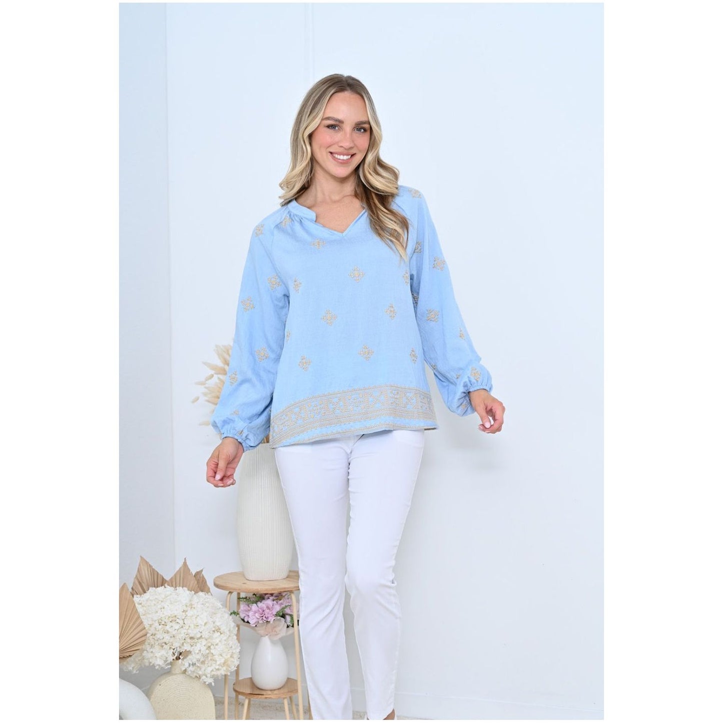 Pastel amber top