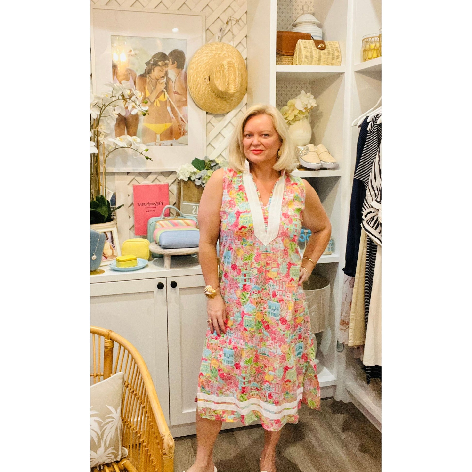 Lily Kaftan Pink 100% cotton