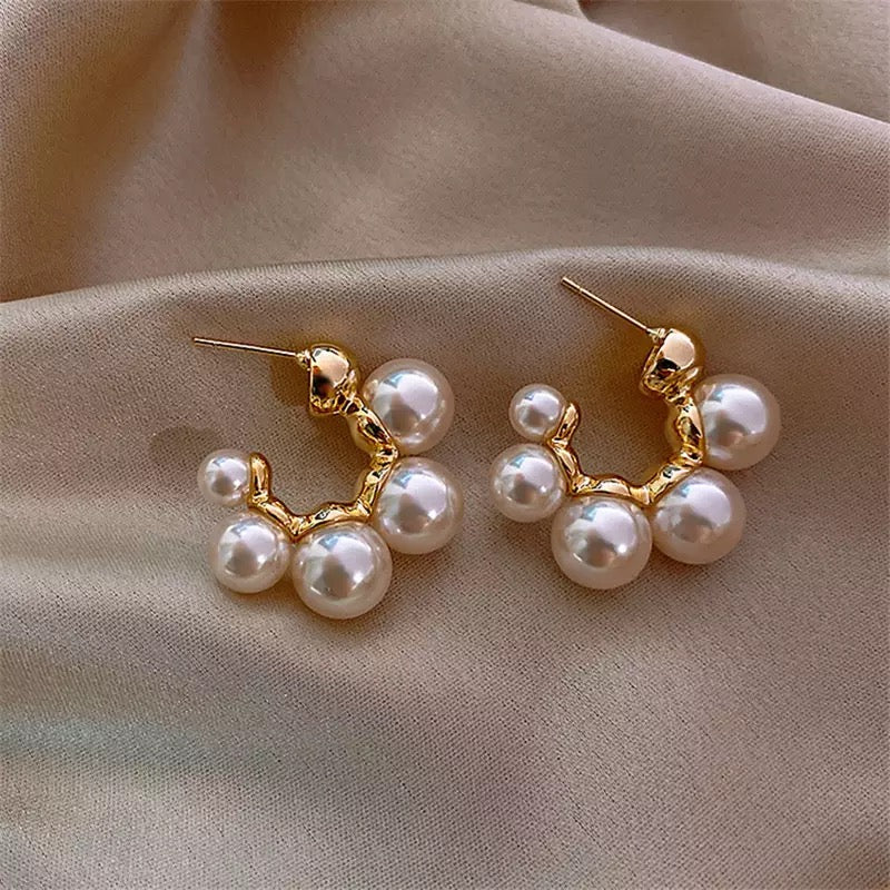 Martha’s Pearl Hoops feminine