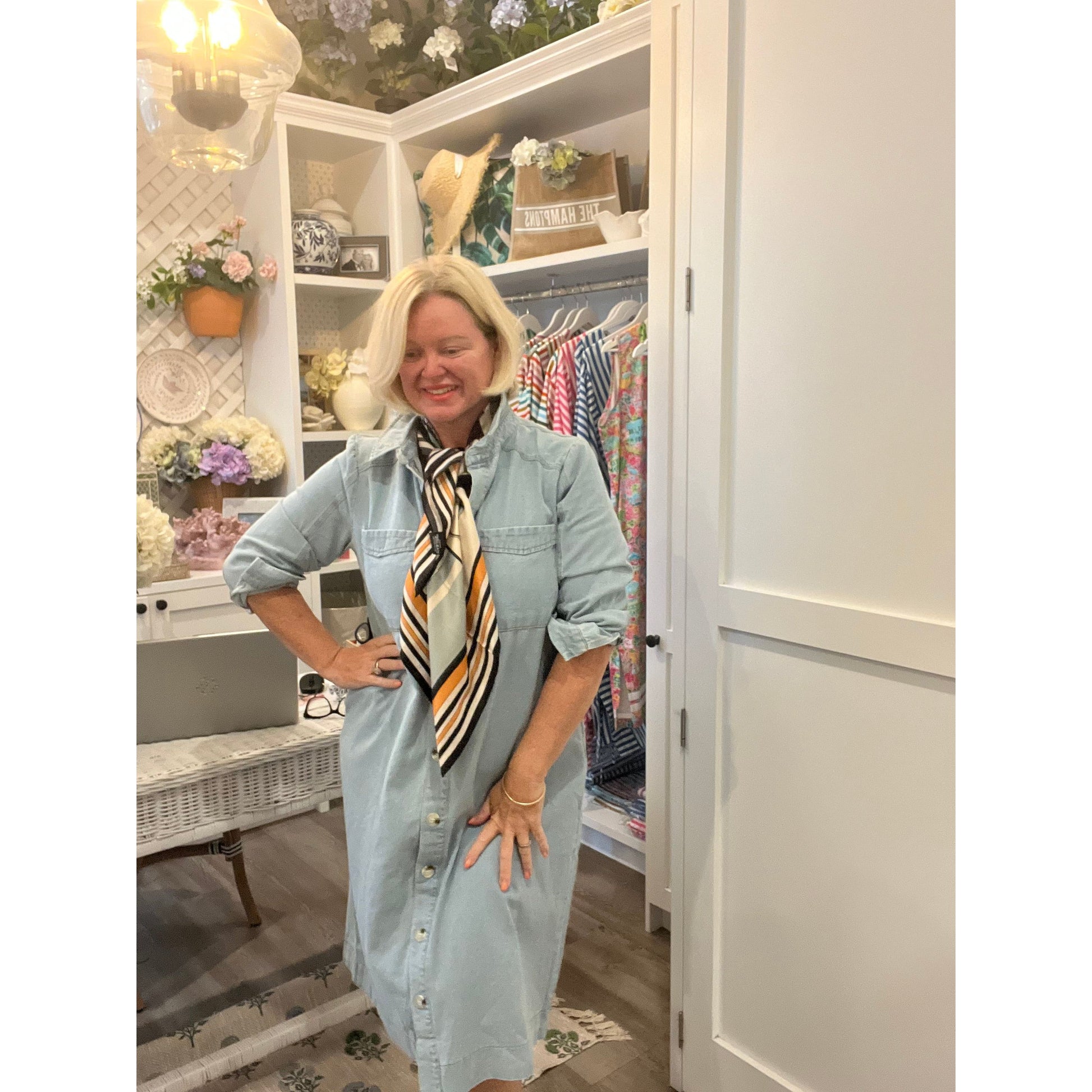 Samantha denim dress 100% cotton