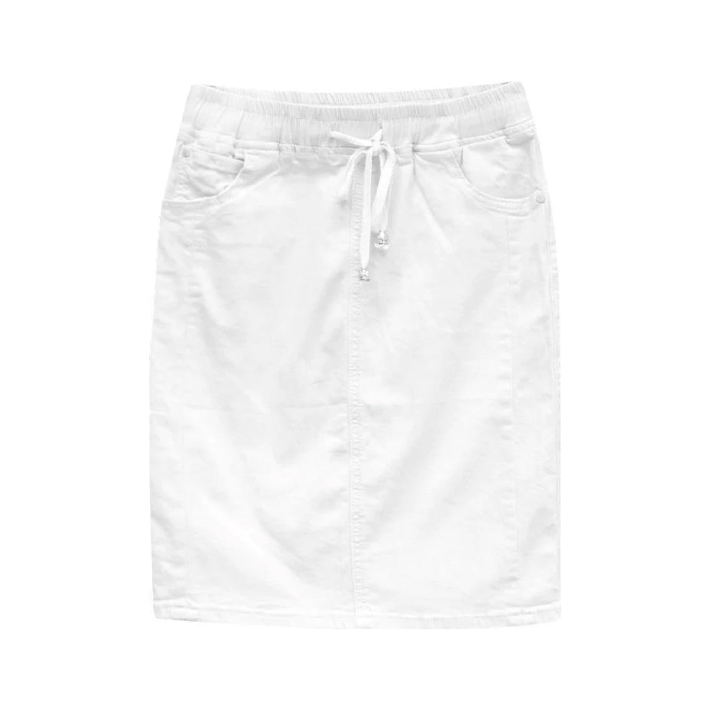 White Denim Skirt true to size