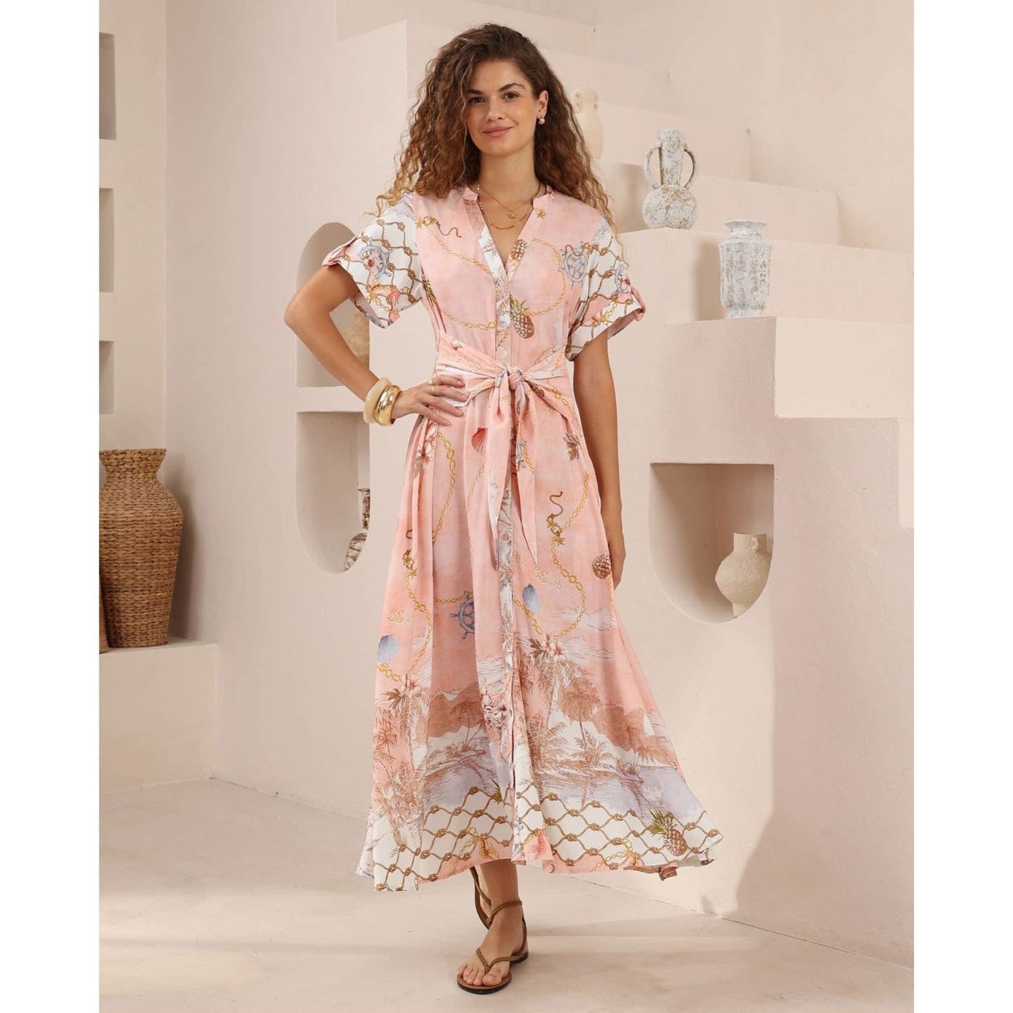 seashells shirt dress full body