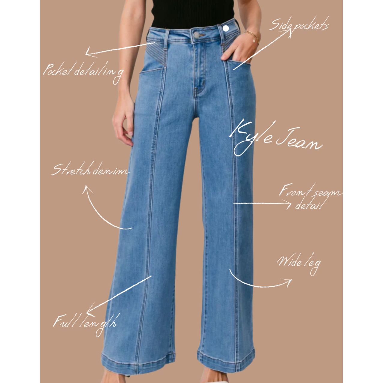 Cove jeans two front pockets