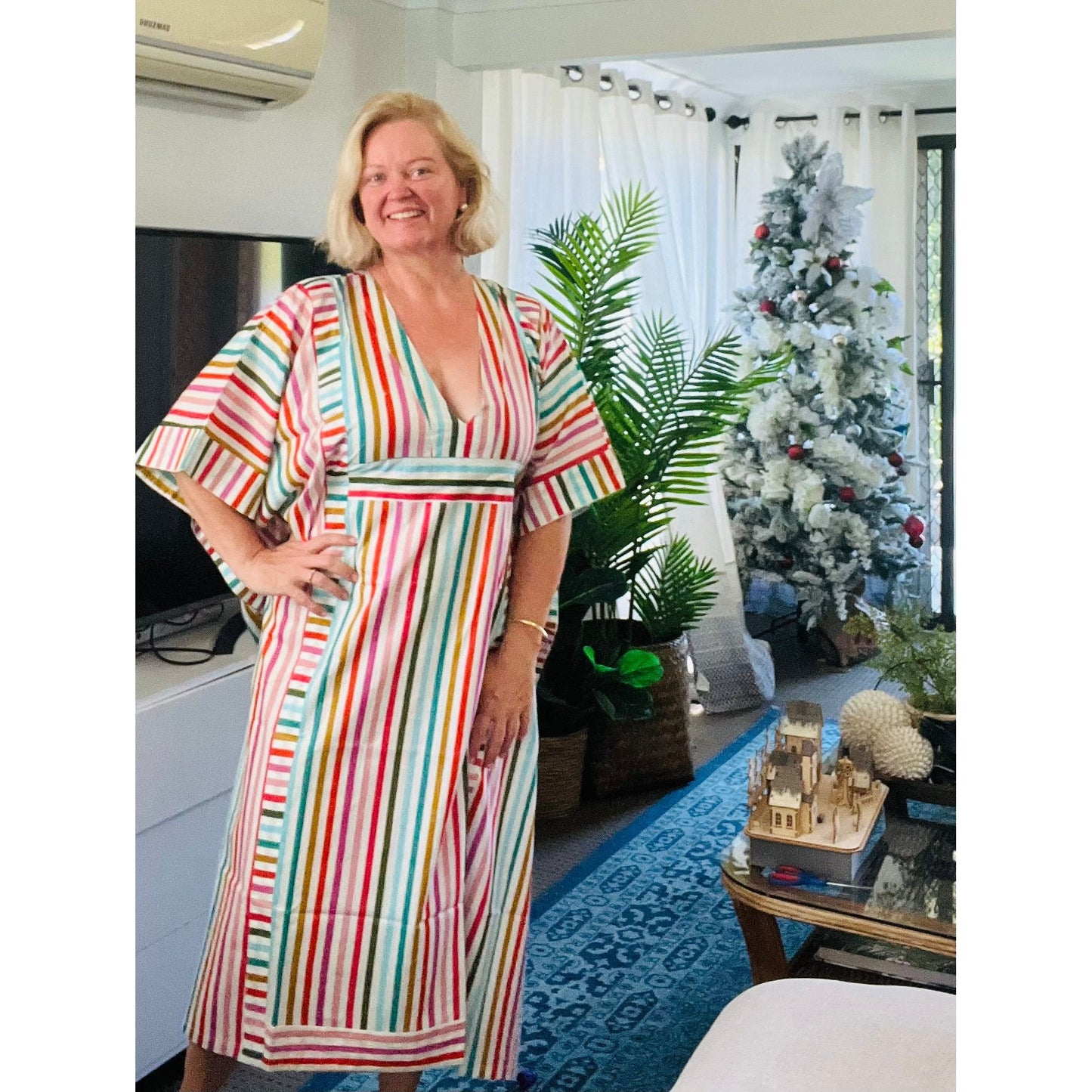Rainbow Kaftan Long