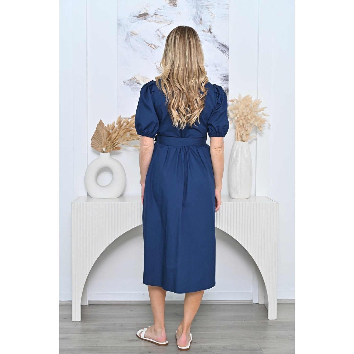 Paris dress soft puff sleeves