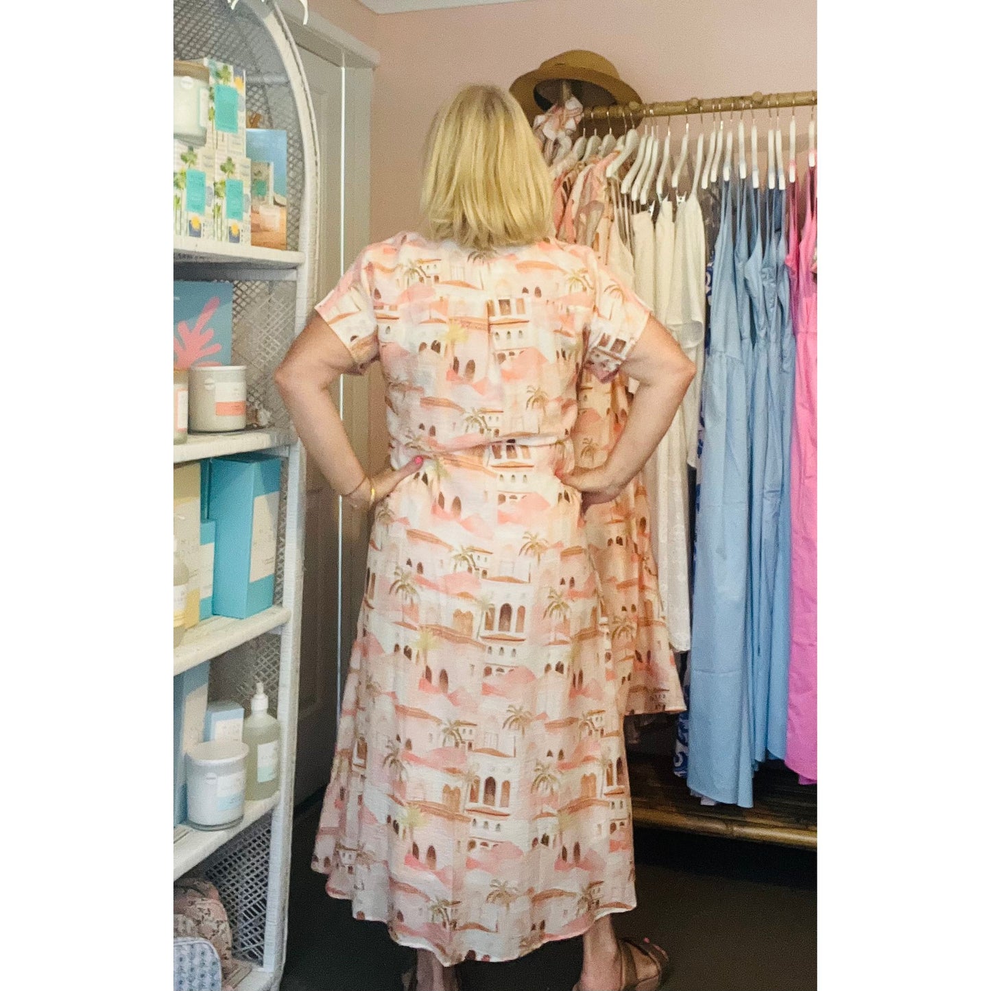 Relaxed fit shirt dress
