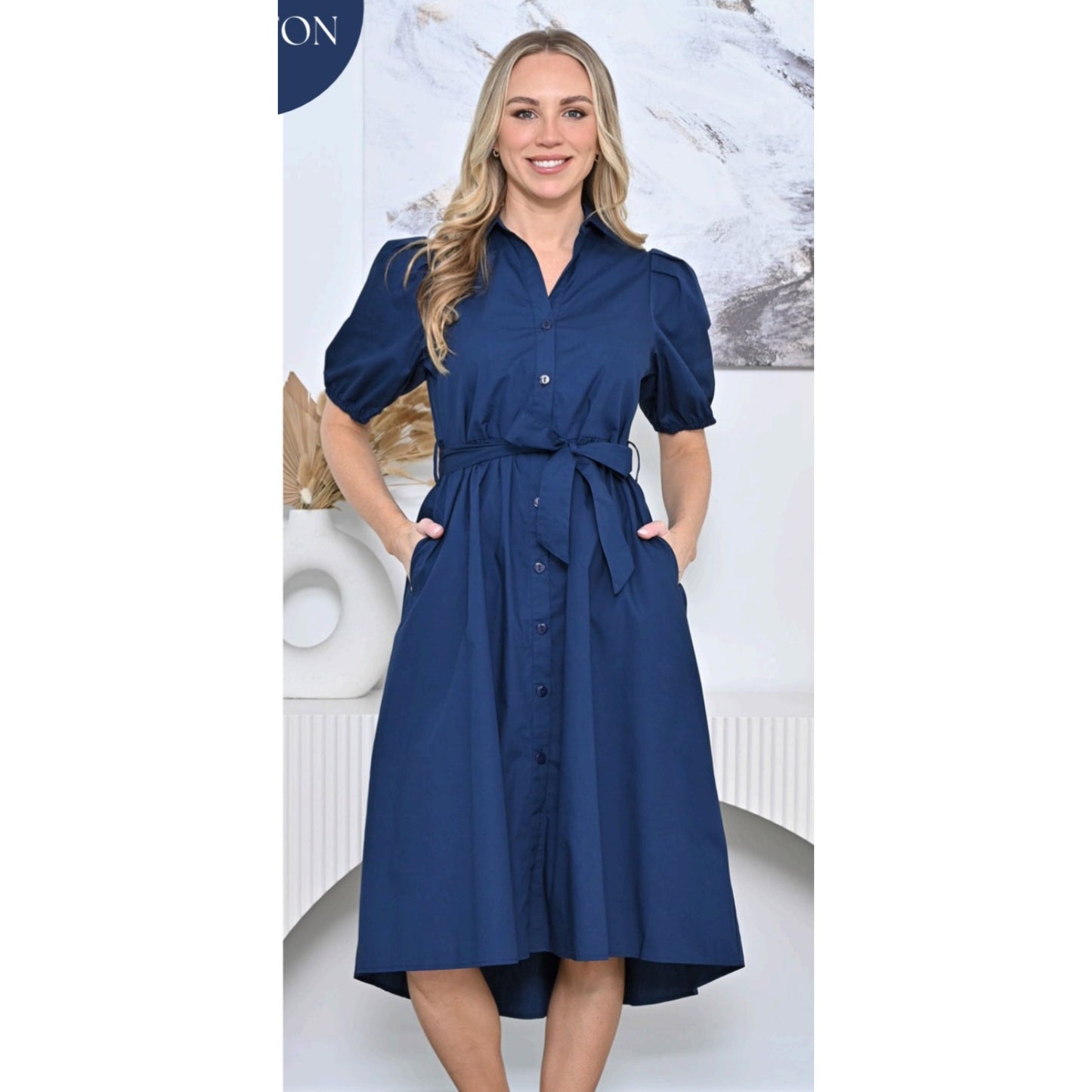 Paris dress navy