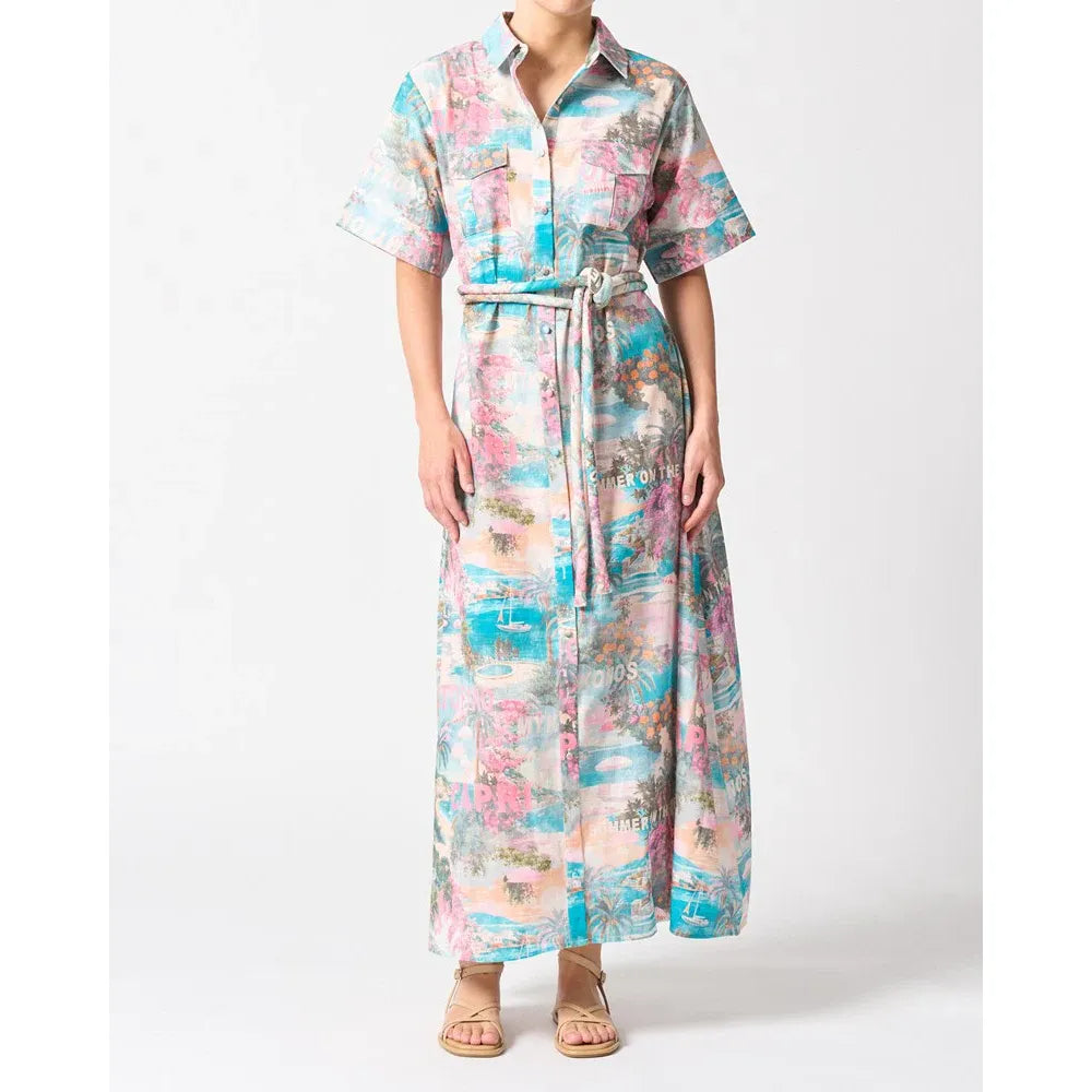 Bora Bora Full Length Summer Shirt Dress