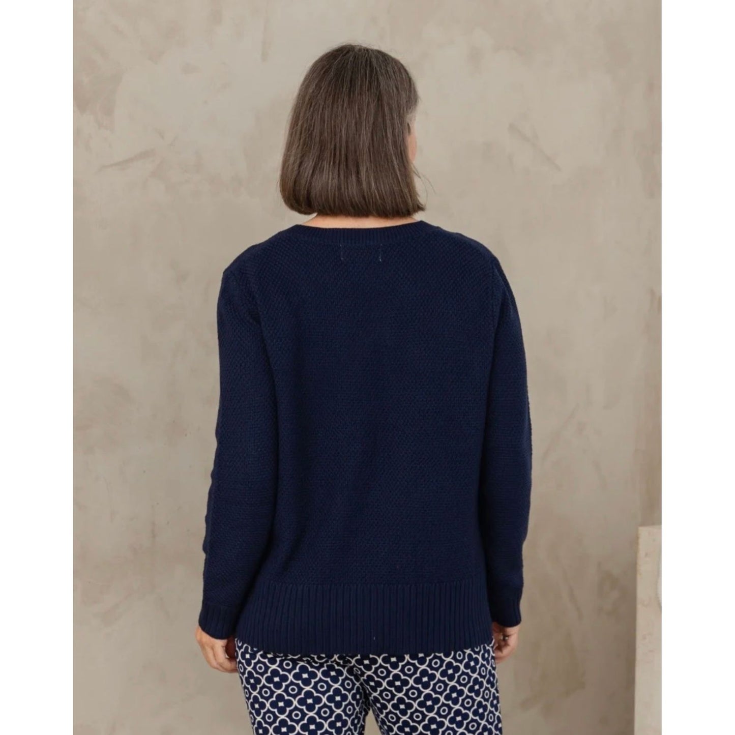 V neck Amelia cotton knit
