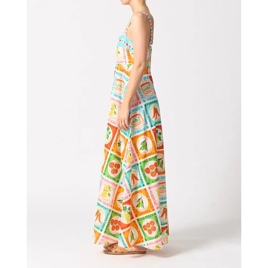 Milan summer maxi dress side view