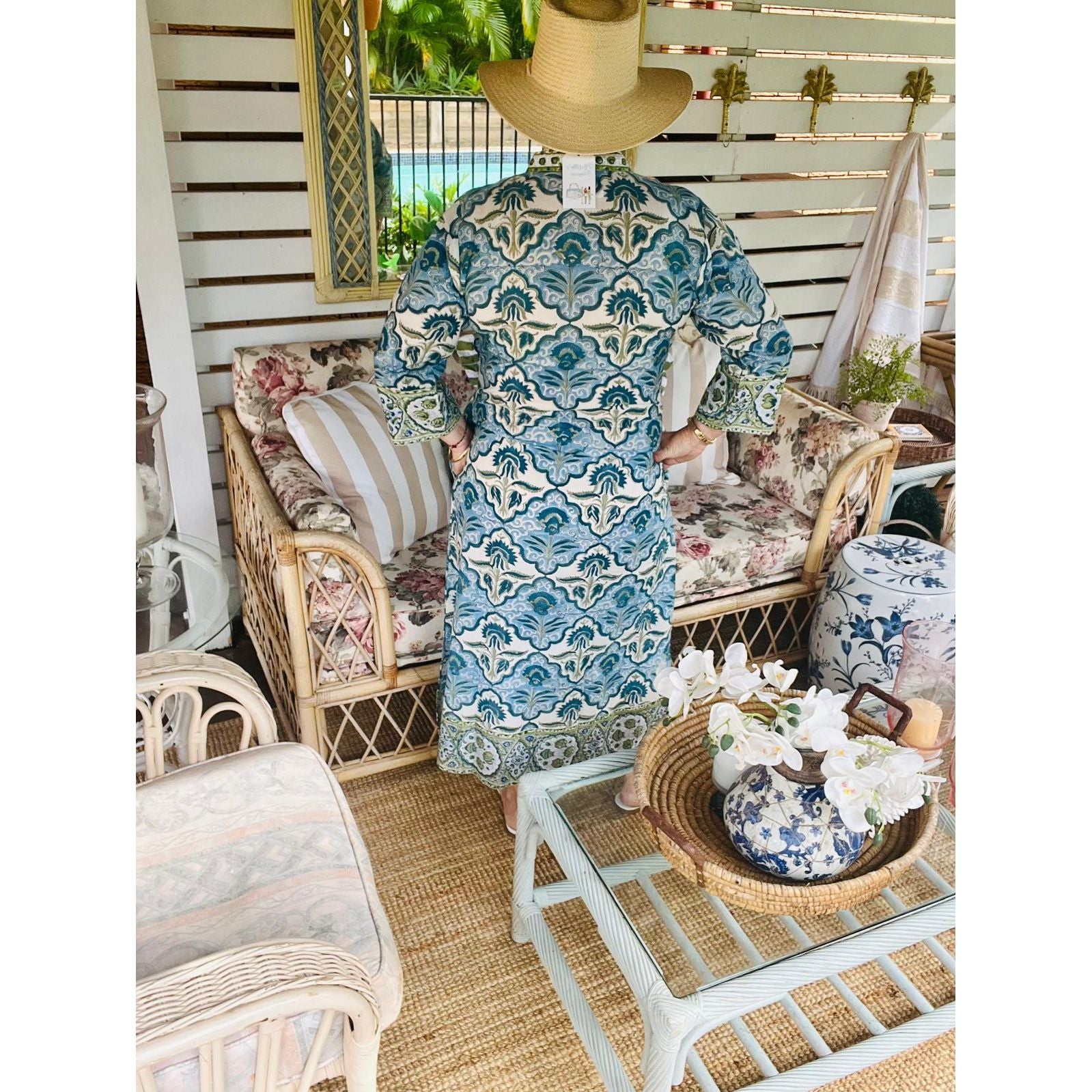 Margaret Kaftan long dress back view