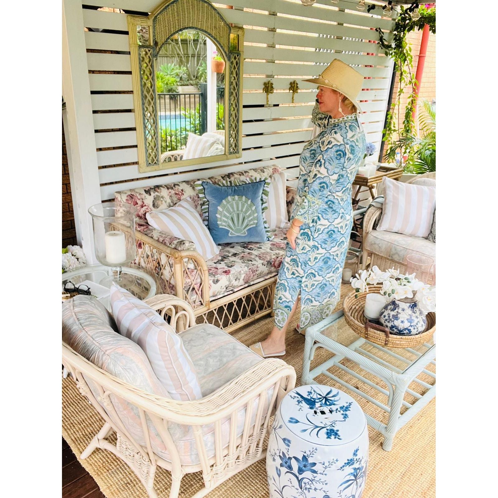 Margaret kaftan long back view