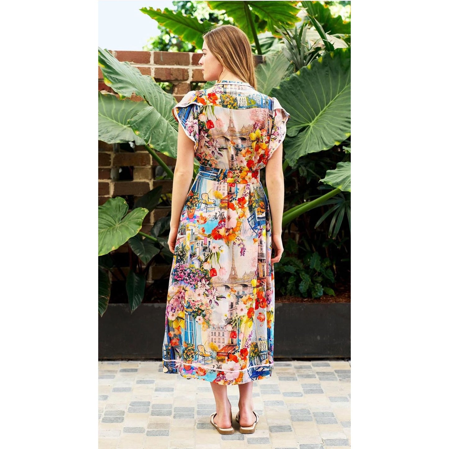 Corinne Midi Dress back design