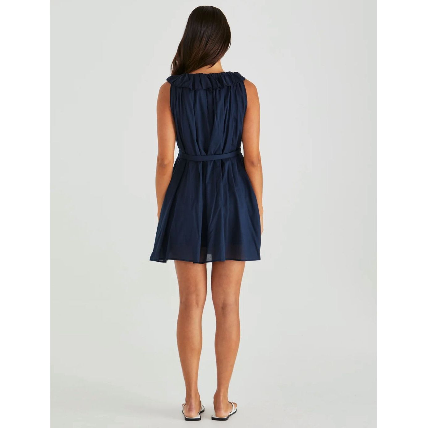 Navy sleeveless short dress
