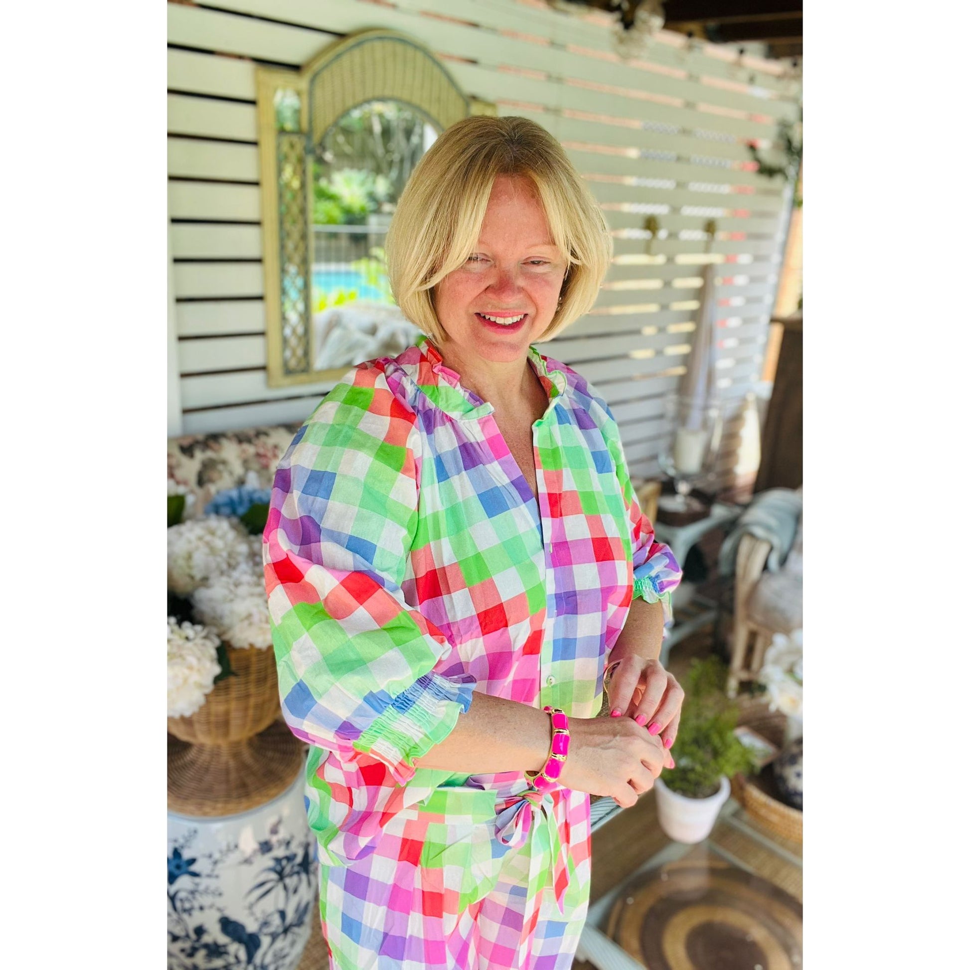 Maya Rainbow Top and Bottom Set