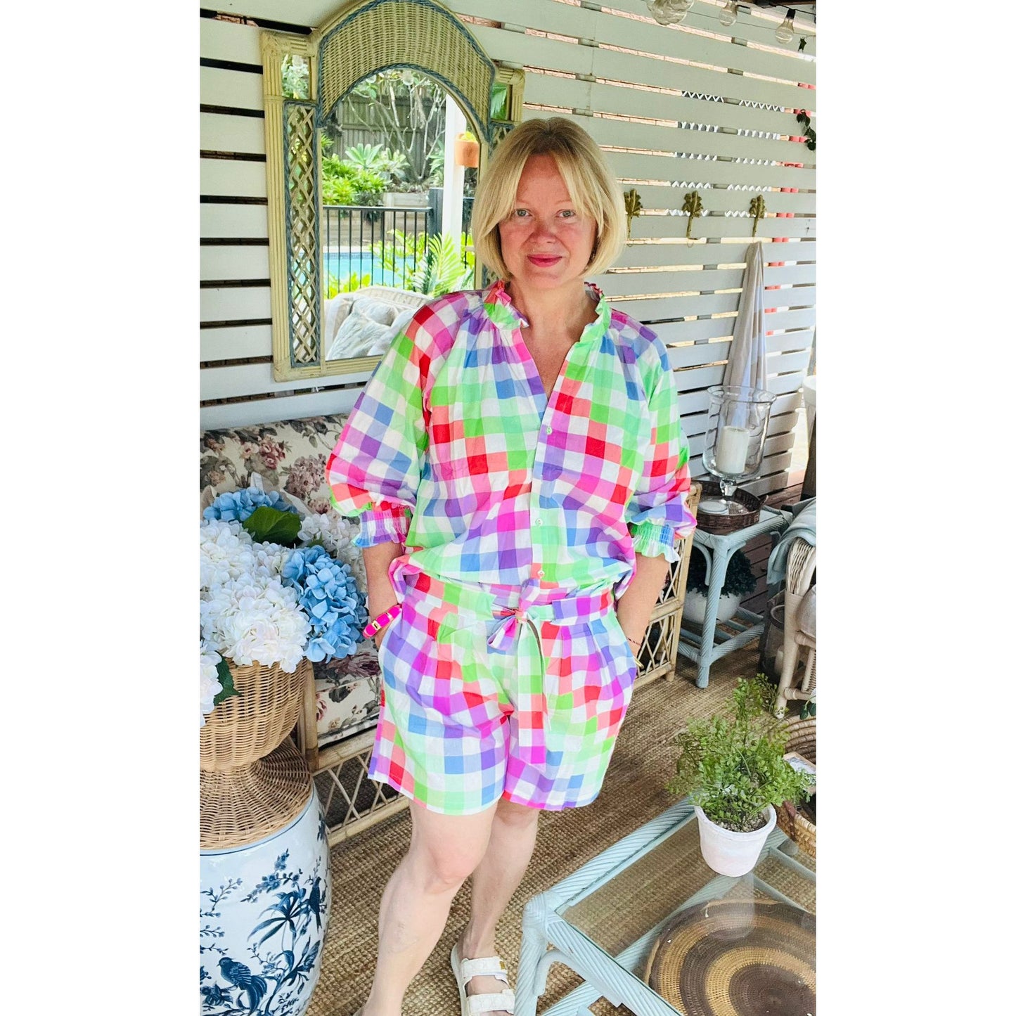 Maya Rainbow Top and Bottom Set