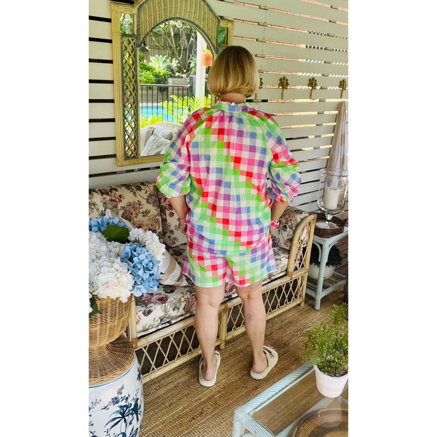 Maya Rainbow Top and Bottom Set