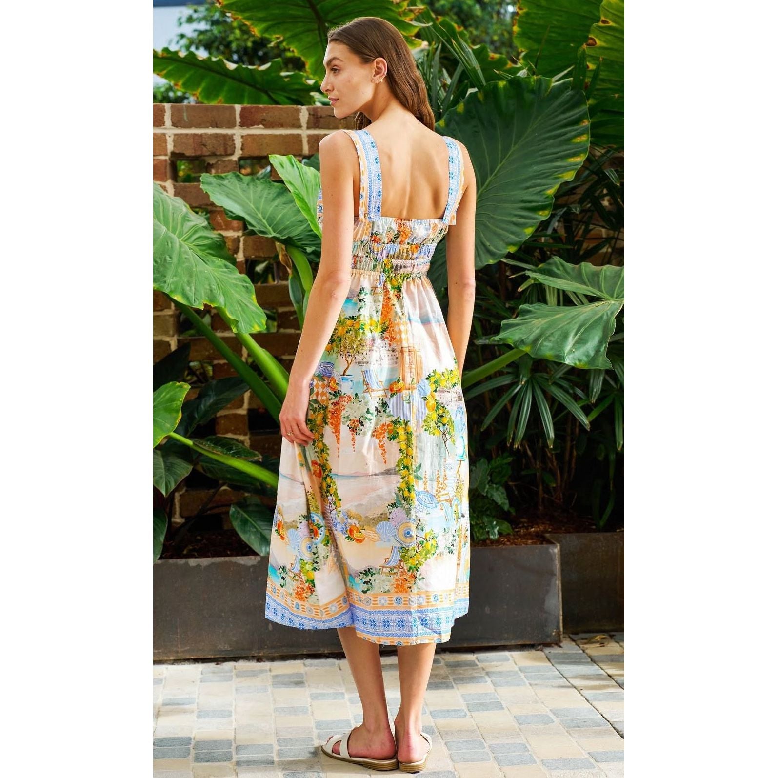 Alyssa Midi Dress back design