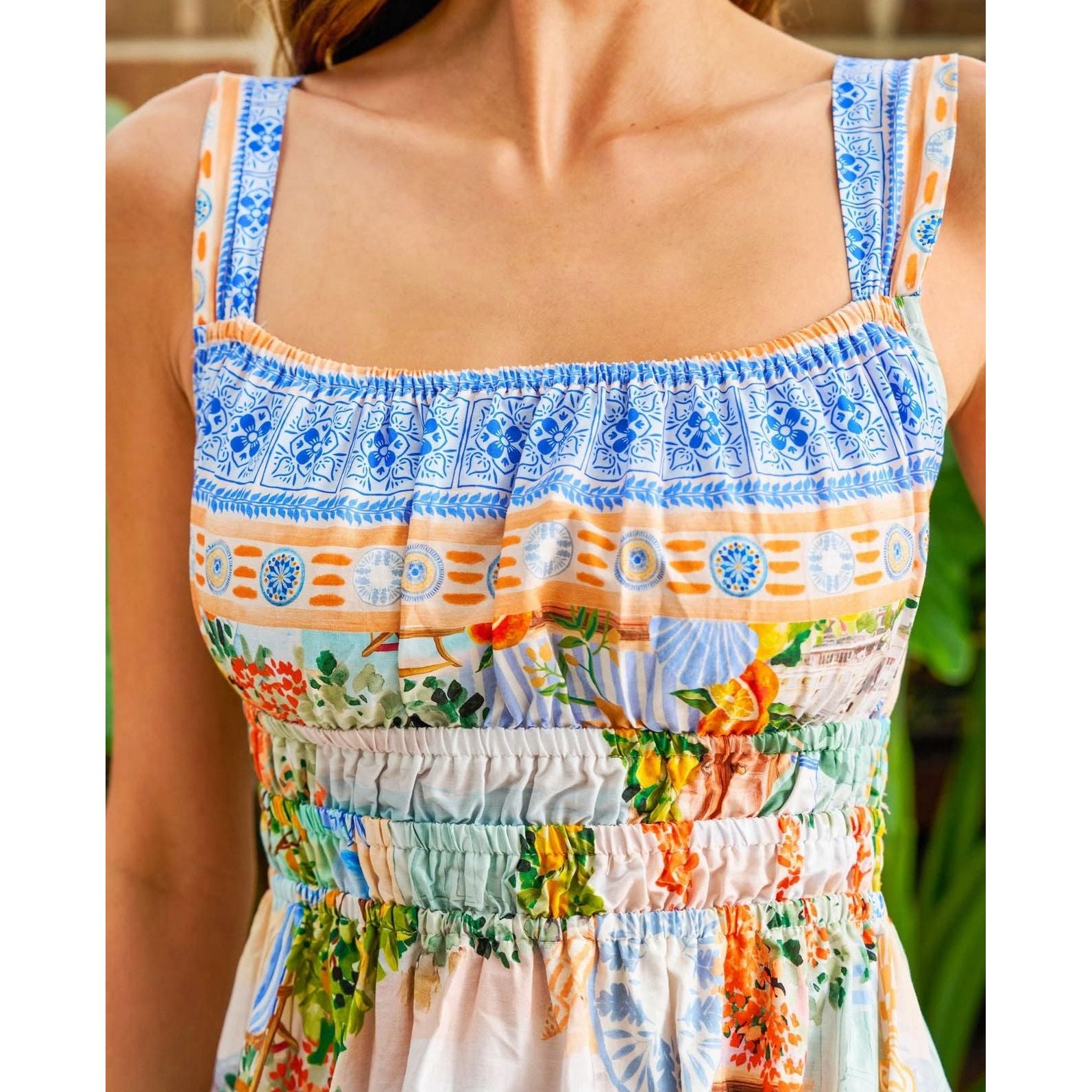 Alyssa Midi Dress front details