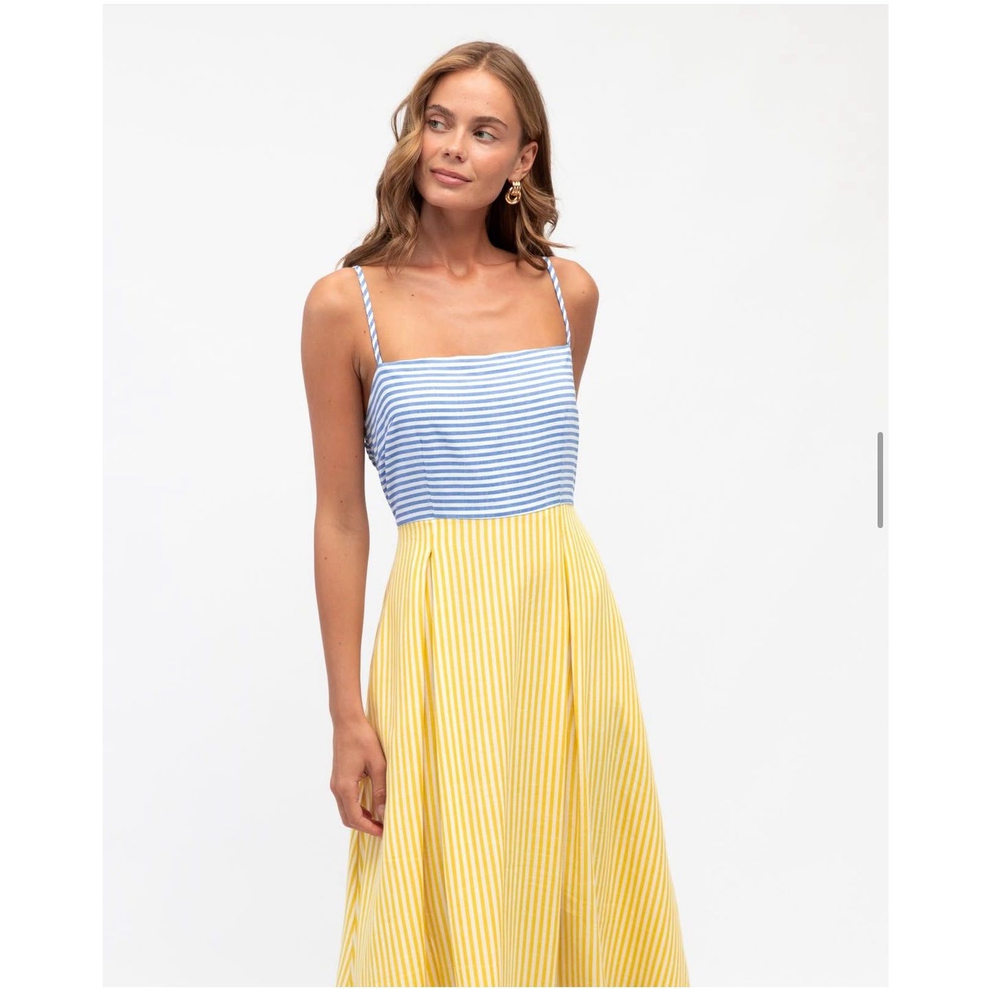 Soleil Rayon Maxi Dress up close