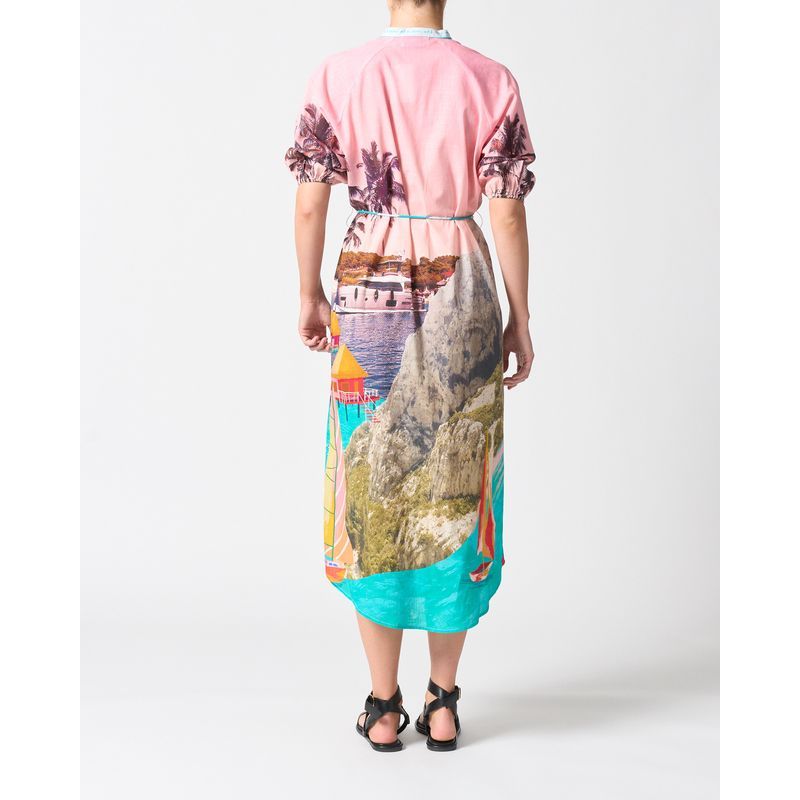 Angled back view of Aloha Dress