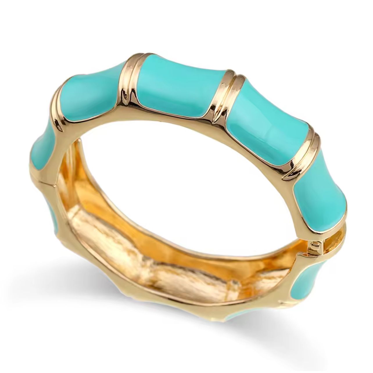 Faux Bamboo Cuff in blue