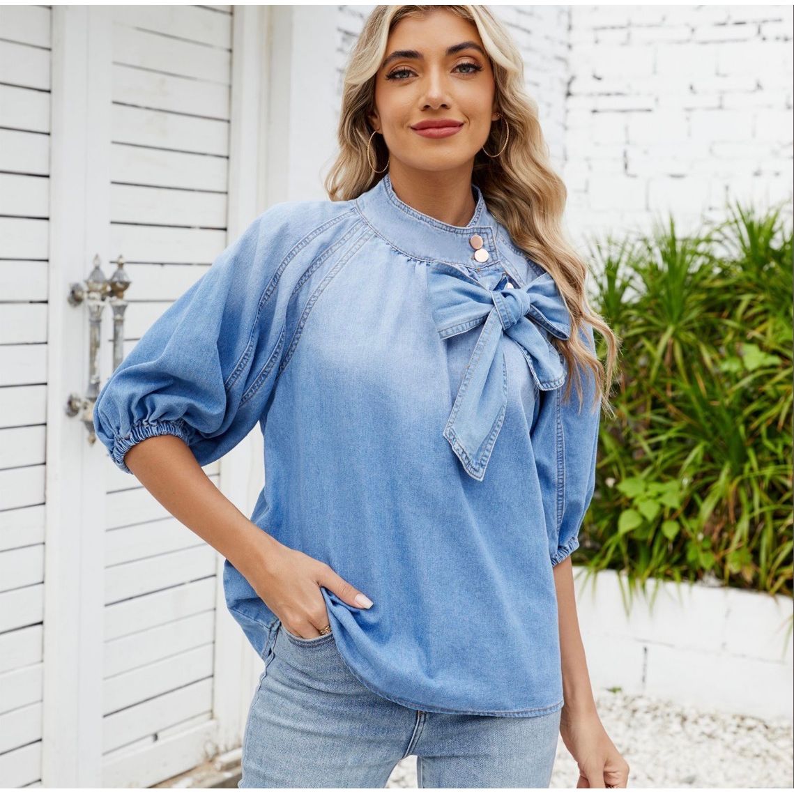 Tamara denim top