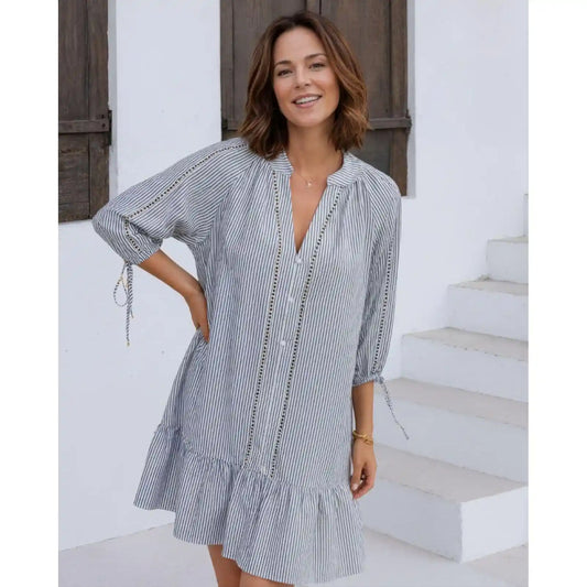 Laura Summer Linen Dress
