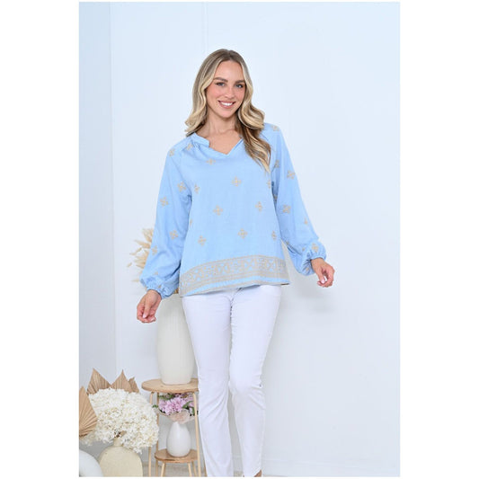Pastel amber top