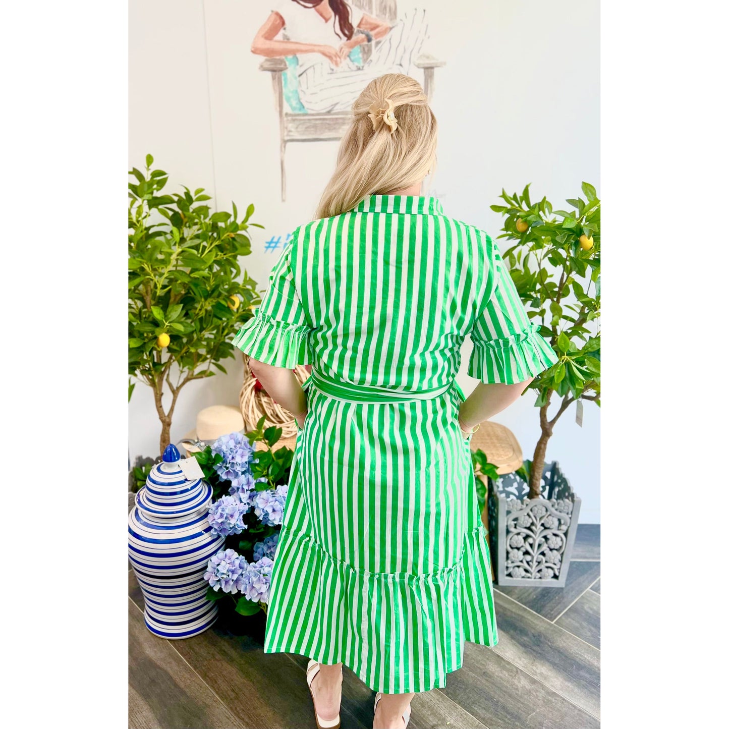 Laura Dress - Green, Long