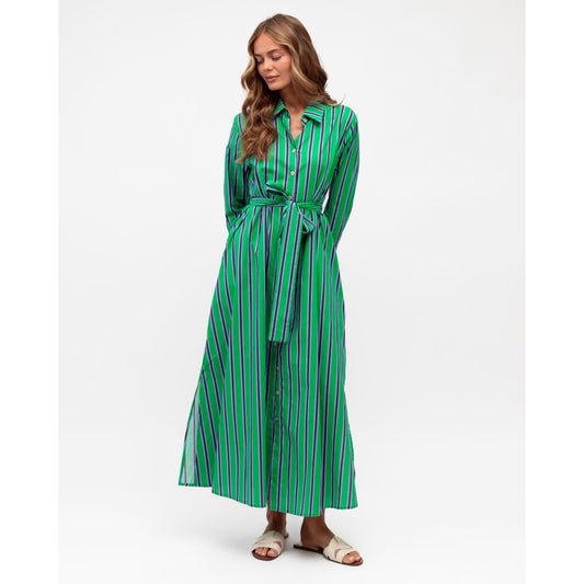 Belle stripe shirt dress