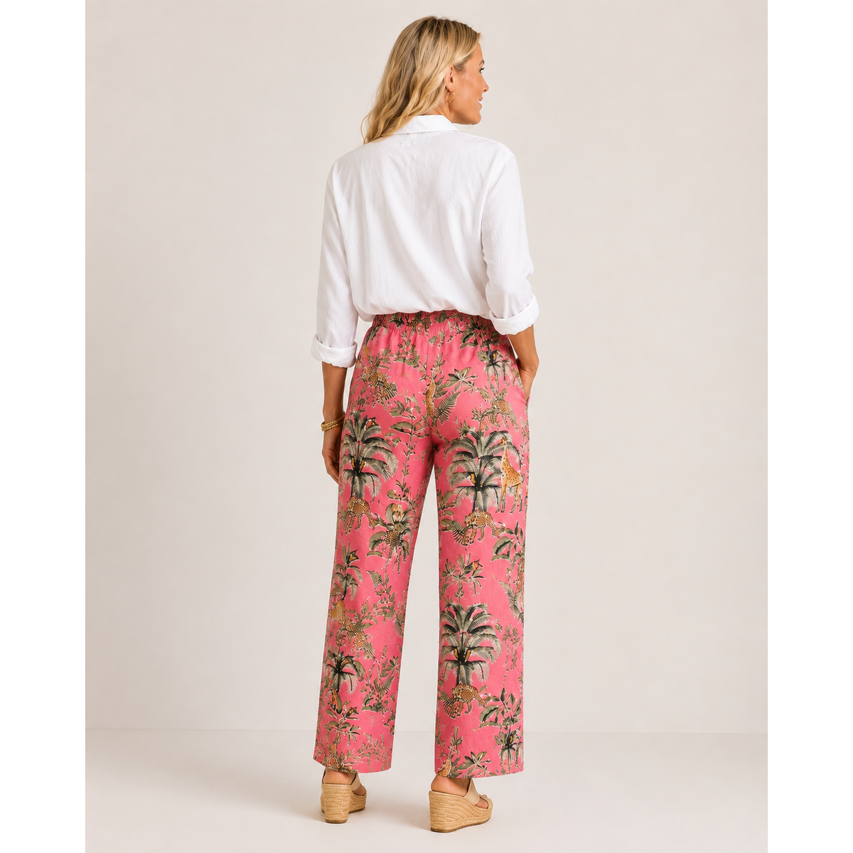 Safari Pink Cotton Pants