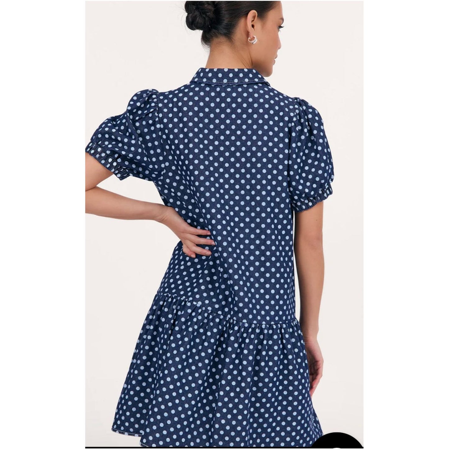 Daniela Denim Spot dress