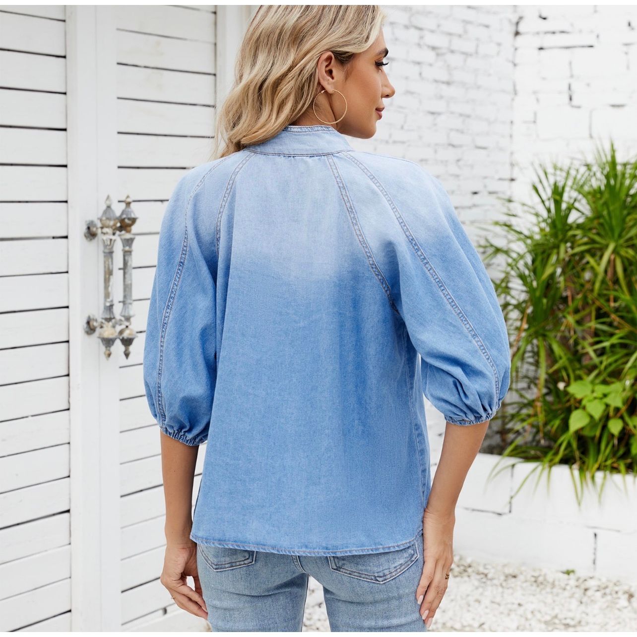 Tamara denim top