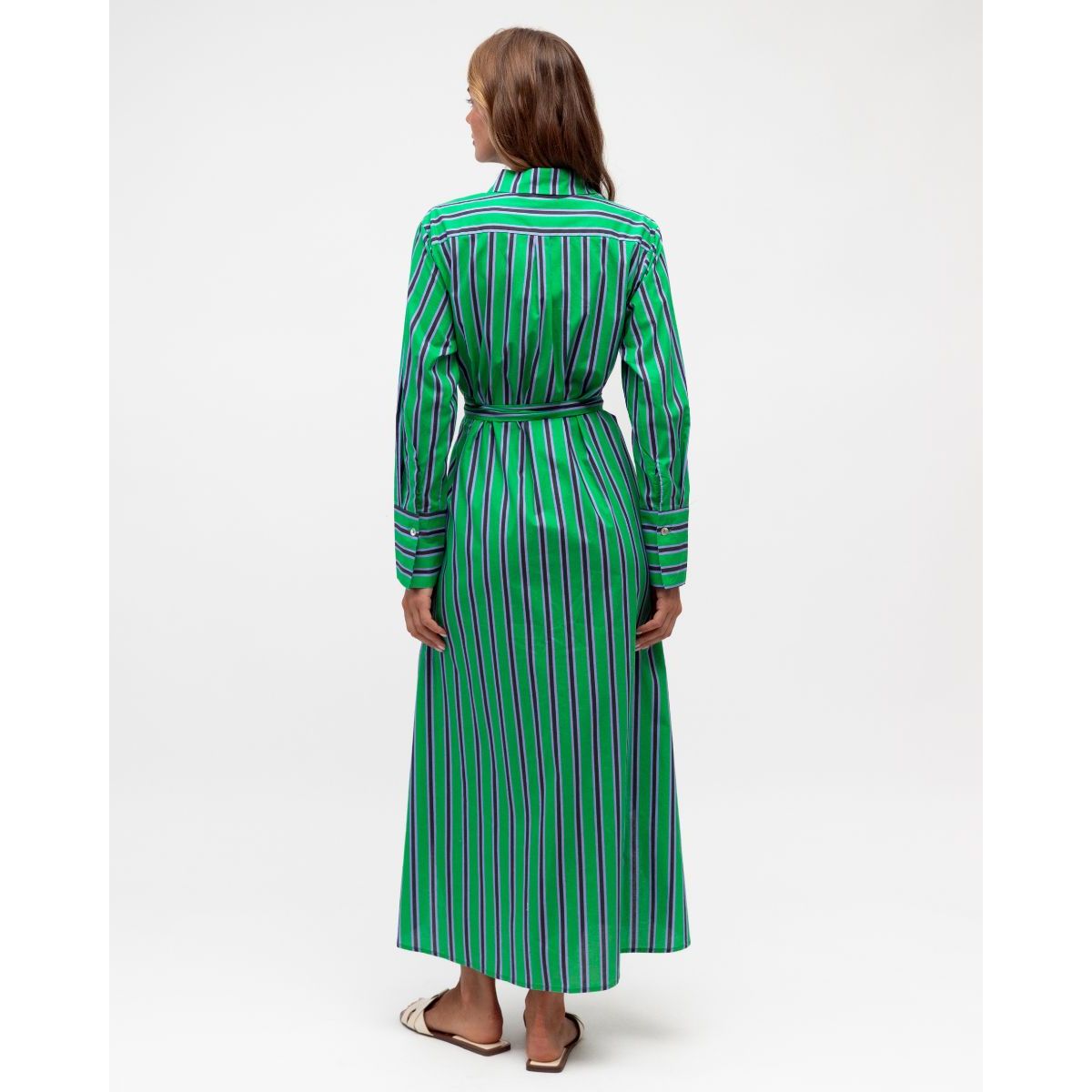 Belle stripe shirt dress
