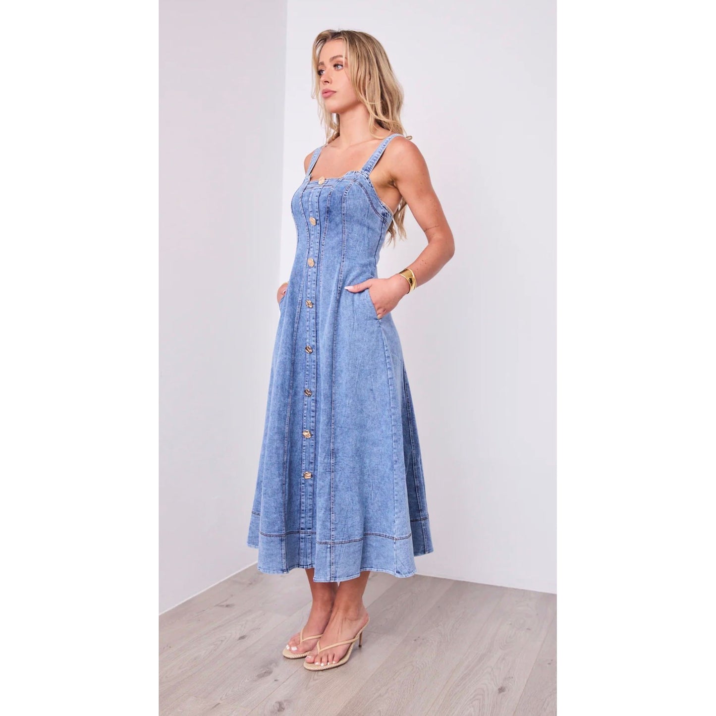 Niki denim dress