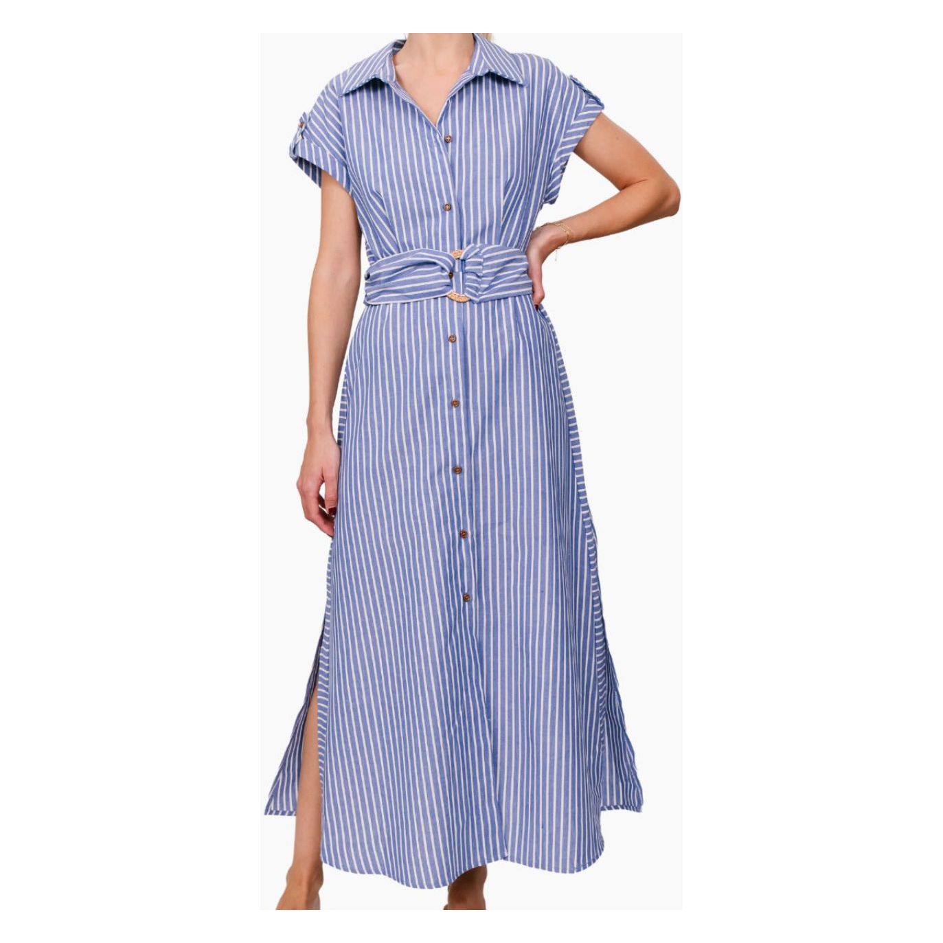 college shirt dress blue