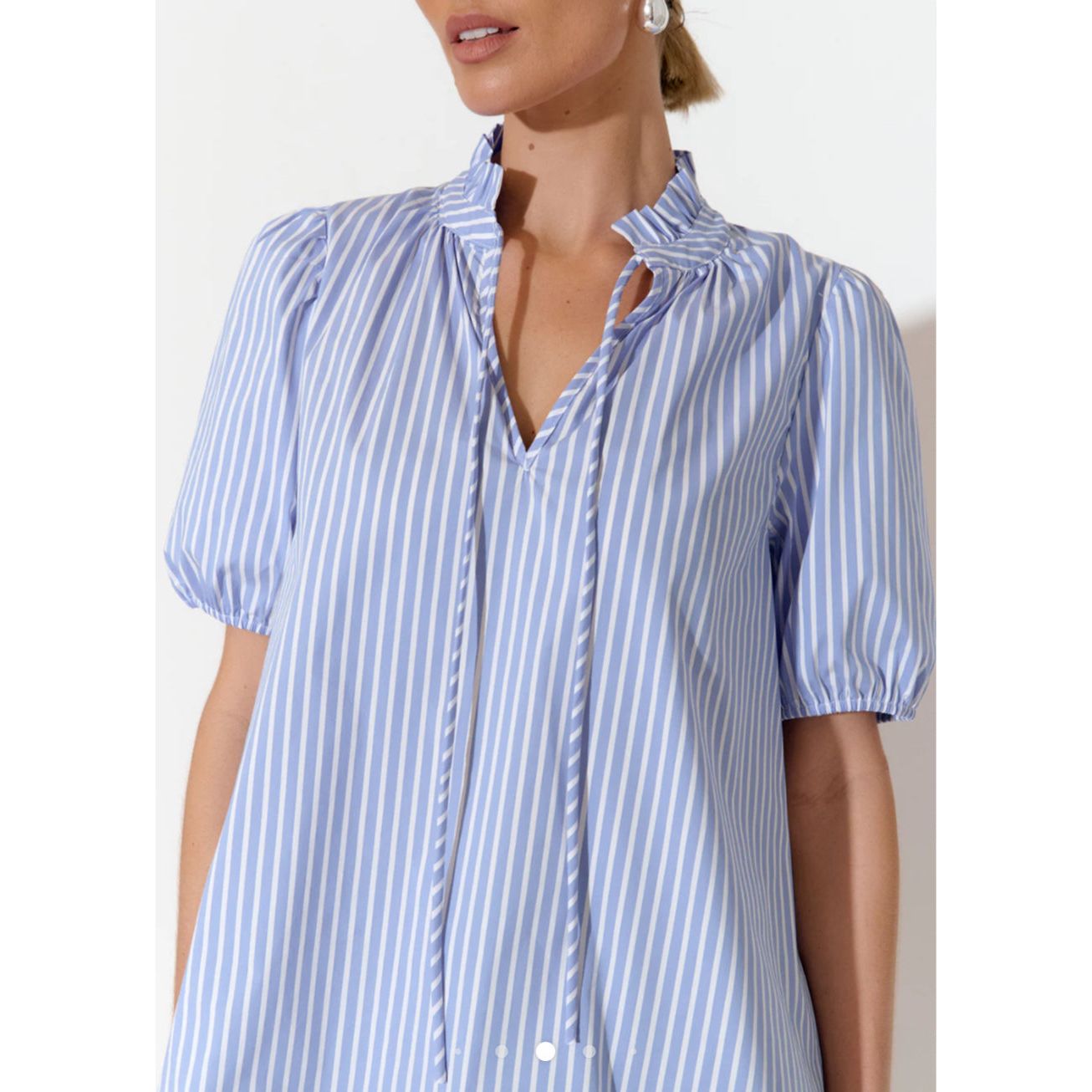 Sandra Poplin Stripe Shirt