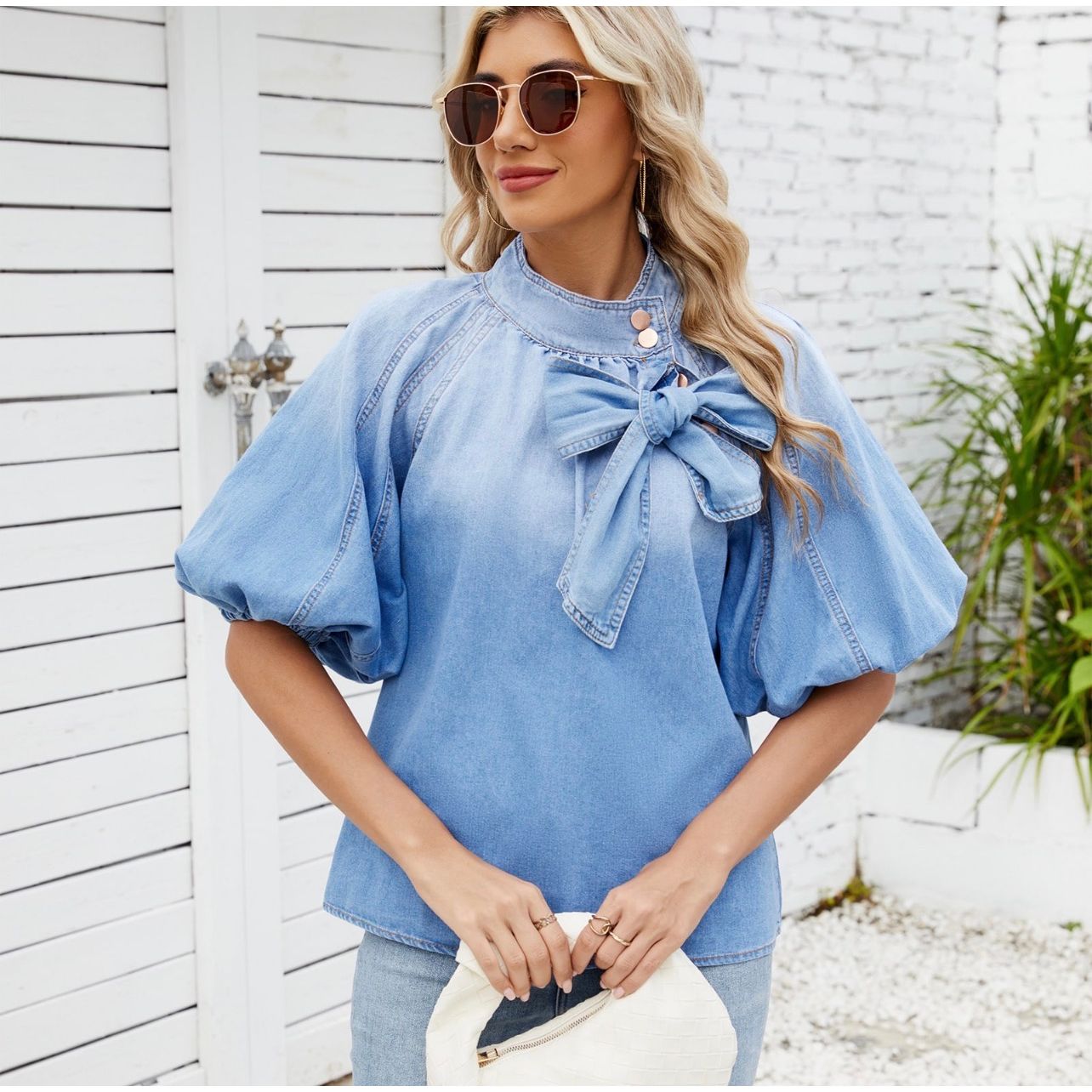 Tamara denim top