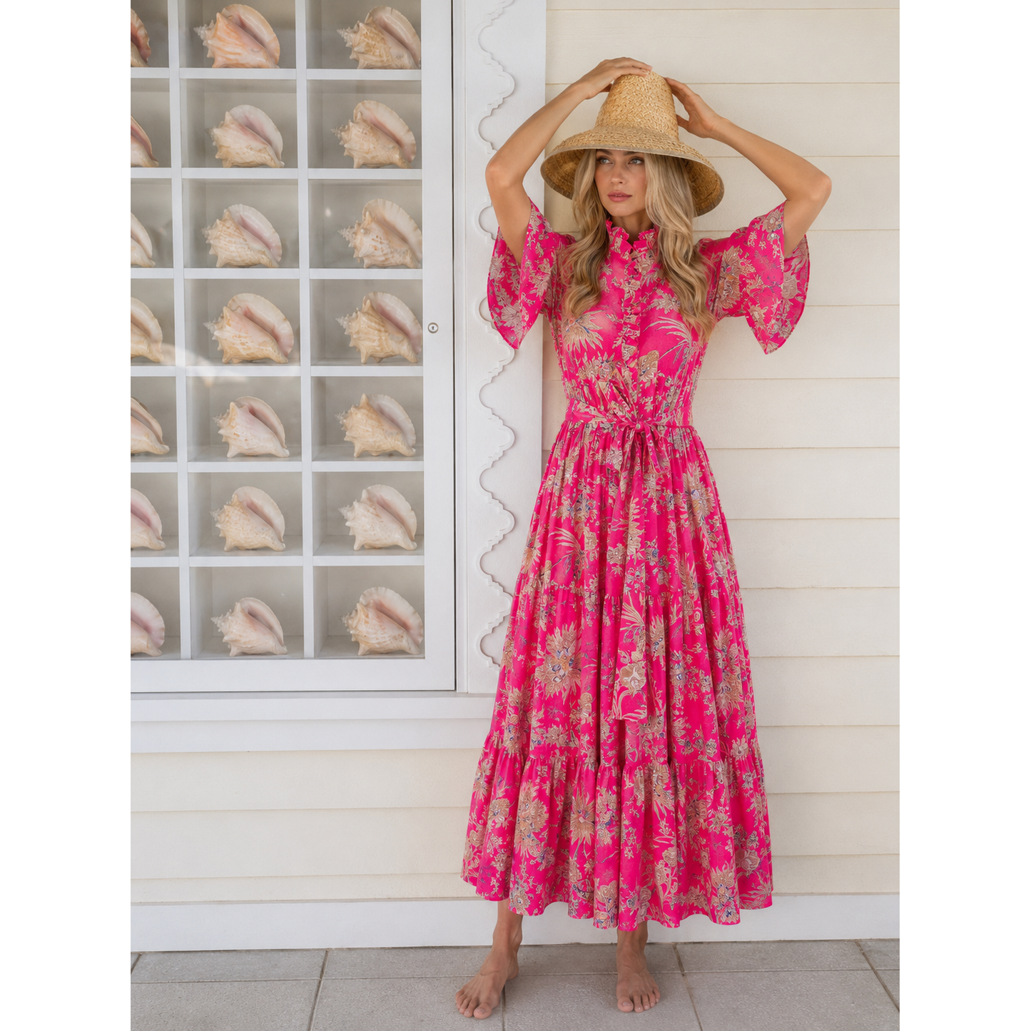 Magenta floral Lucy
