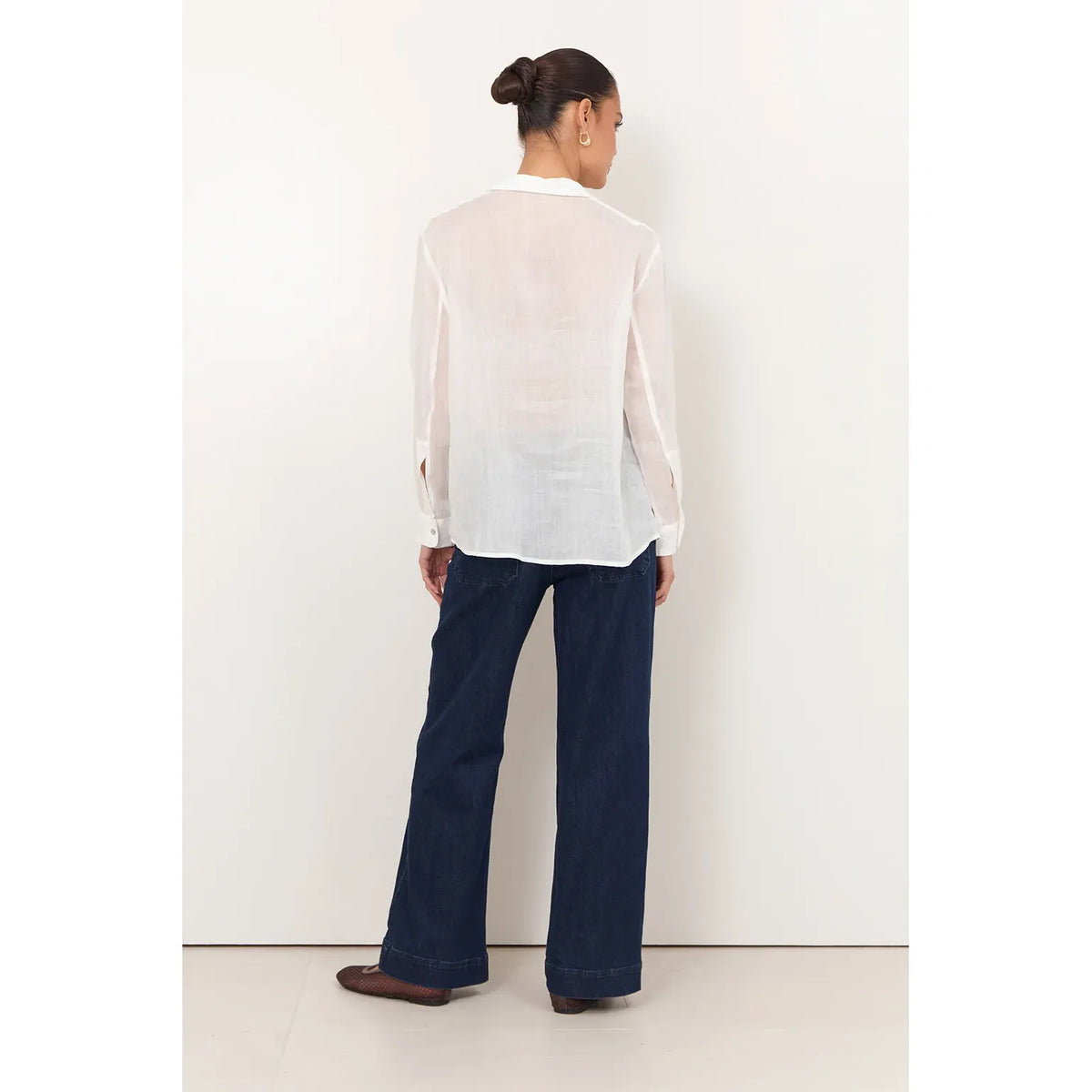 Yuri White Ramie Shirt