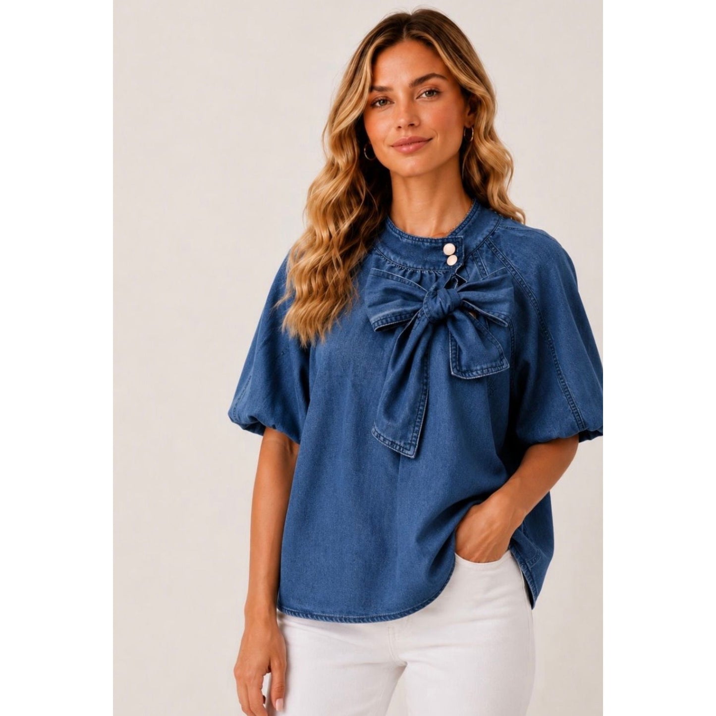 Tamara denim top