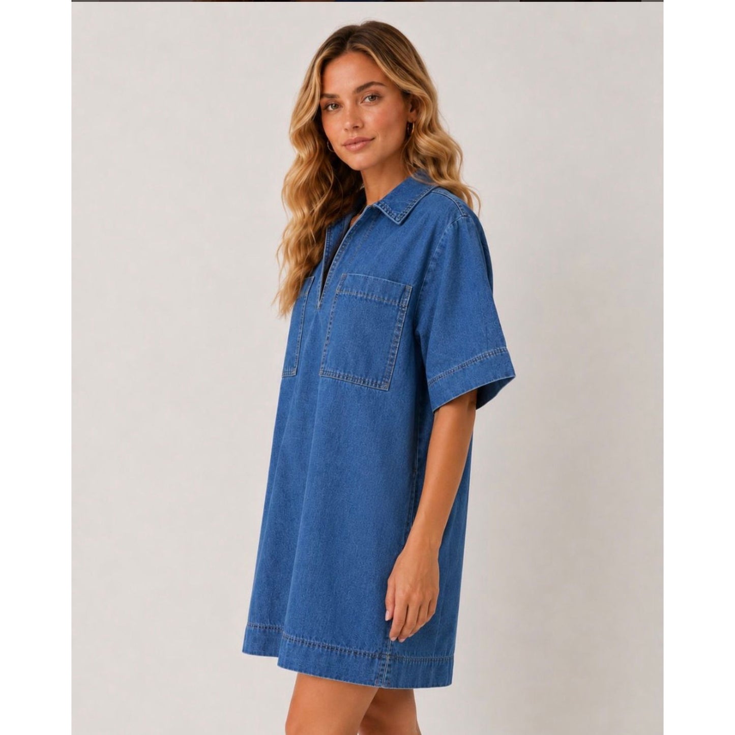 Layla denim mini dress