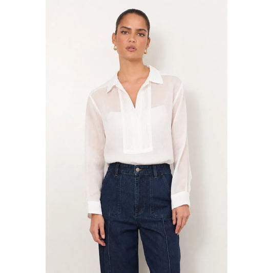 Yuri White Ramie Shirt