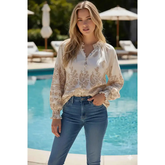 Sienna Paisley Rayon Blouse