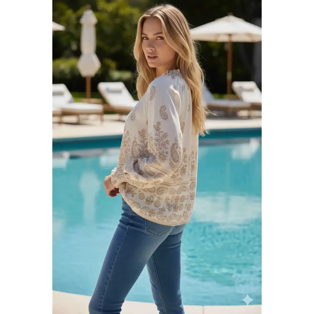 Sienna Paisley Rayon Blouse 