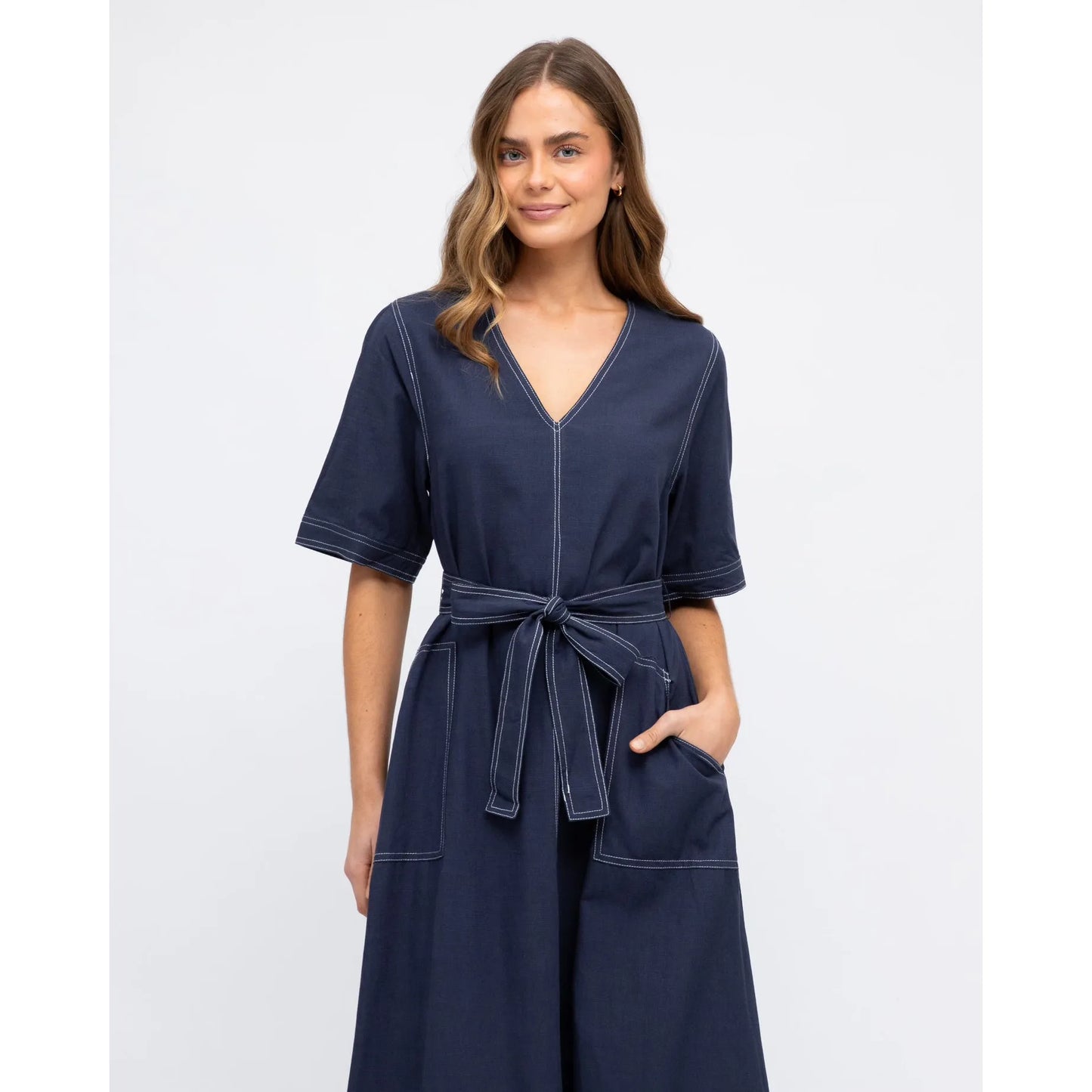 Sea Spray Dress Navy