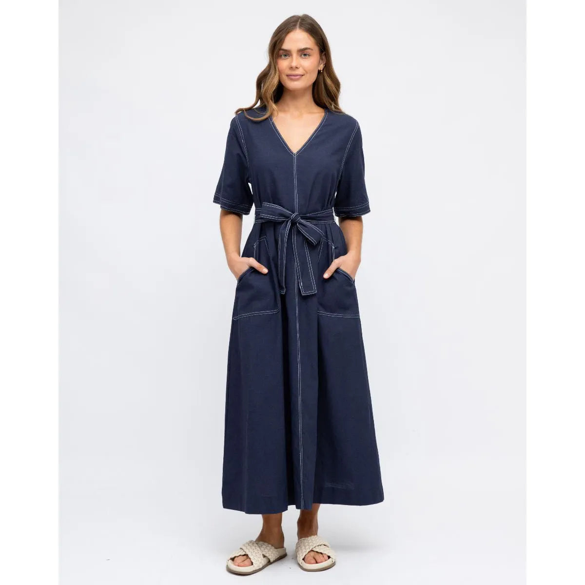 Sea Spray Dress Navy