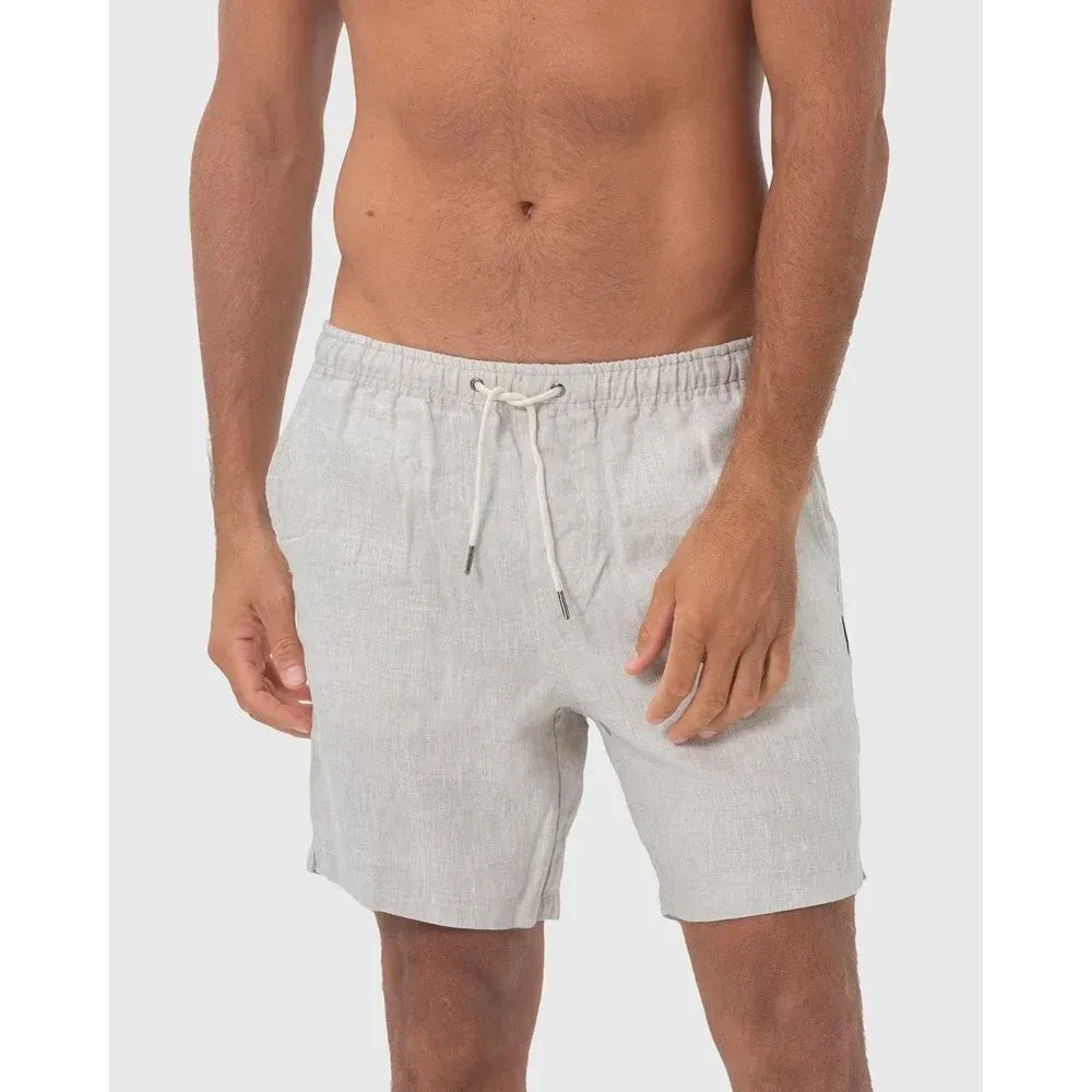 Jason Linen Shorts in Sand for Men